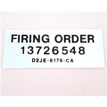Mustang Distributor Firing Order Decal (82-85) 5.0