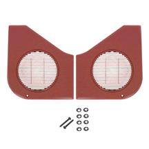 Mustang Door Speaker Grille Kit  - Scarlet Red (87-93)