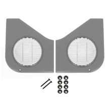 Mustang Door Speaker Grille Kit  - Smoke Gray (87-93)