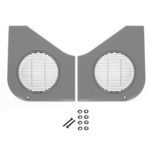 Mustang Door Speaker Grille Kit  - Smoke Gray (87-93)