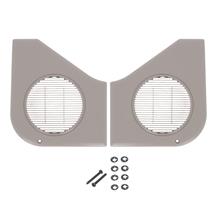 Mustang Door Speaker Grille Kit  - Titanium Gray (87-93)