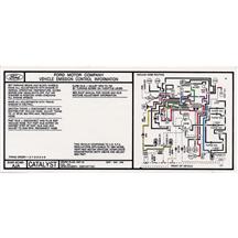 Mustang Emissions Decal, 5 Speed (1984) 5.0 DF0670