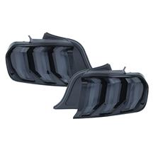 Mustang Euro Sequential Tail Lights - Smoked 2018 Style (15-23)