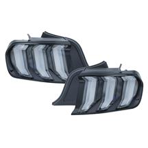 Mustang Euro Sequential Tail Lights - Clear 2018 Style (15-23) CTRNG0680-GBC