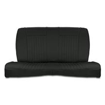Mustang Factory Style Sport Rear Seat Upholstery  - Black Cloth (79-93) Coupe