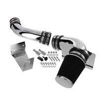 Mustang Fenderwell Cold Air Intake Kit - Chrome (89-93) 5.0