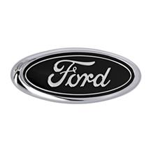 Mustang Ford Oval Trunk Emblem  - Black (94-04) F4ZZ-6342528-BK