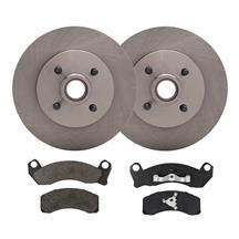 Mustang Front 4 Lug Brake Rotor & Pad Kit - 11" (87-93) 5.0