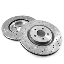 Mustang Front Brake Rotors - 15" - Drilled & Slotted (15-23) GT
