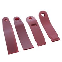Mustang Front Seat Belt Sleeve Kit  - Red (87-89)