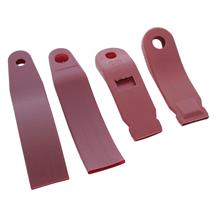 Mustang Front Seat Belt Sleeve Kit  - Red (90-92)