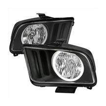 Mustang Halo Headlights  - Black (05-09)