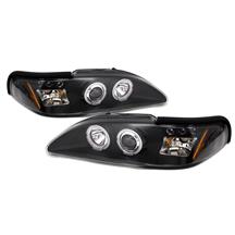 Mustang Halo LED Projector Headlight Kit  - Black (94-98)