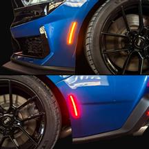 Mustang LED Side Marker Kit With Startup Sequence  - Smoked Lens (24-26)