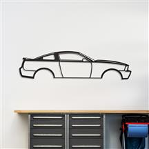 Mustang Silhouette Metal Wall Art (05-09) Coupe