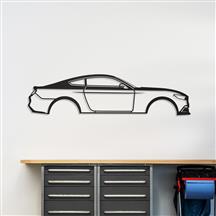 Mustang Silhouette Metal Wall Art (15-17) Coupe