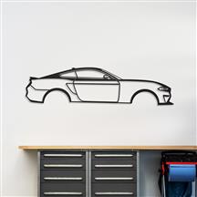 Mustang Silhouette Metal Wall Art (18-23) Coupe