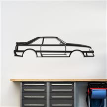 Mustang Silhouette Metal Wall Art (87-93) GT Hatchback