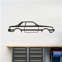 Mustang Silhouette Metal Wall Art (87-93) LX Coupe