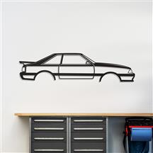 Mustang Silhouette Metal Wall Art (87-93) Saleen Hatchback