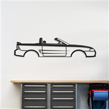 Mustang Silhouette Metal Wall Art (94-98) Convertible
