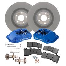 Mustang Performance Pack Front Brake Kit - 15.4" - Grabber Blue (24-26)