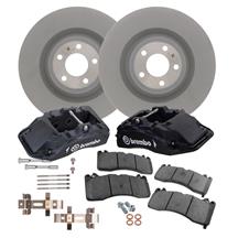 Mustang Performance Pack Front Brake Kit - 15.4" - Satin Black (24-26)