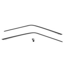 1987-1993 Mustang Hatchback or Coupe Roof Drip Rail Metal Moldings Pair LH RH