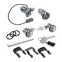 Mustang Single Key Lock Conversion Kit  - Machined Bezel (79-93)