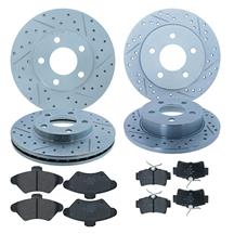 Mustang StopTech Rotor & Hawk Pad Kit - Drilled & Slotted (94-98) GT/V6