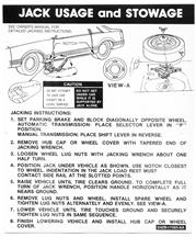 Mustang Coupe Jack Instructions Decal (79-81)