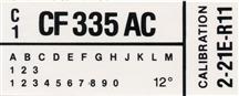 Mustang Engine Code Decal w/o A/C (1982) GT