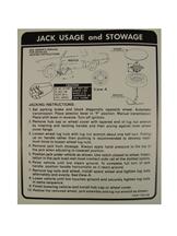 Mustang Jack Instructions Decal (82-93)