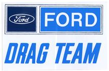 Ford Drag Team Decal 5"
