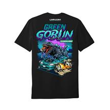 Green Goblin Fox Body Godzilla Swap T-Shirt  - Black