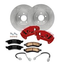 PowerStop Mustang 13" Cobra Style Front Brake Kit  w/ Stock Rotors - Red (94-04)