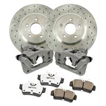 PowerStop Mustang 11.65" Cobra Style Rear Brake Kit  w/ Drilled & Slotted Rotors - Bare (94-04)