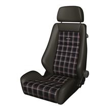 Recaro Classic LX Seat  - Black Leather/Checkered Insert 088.00.0B28-01