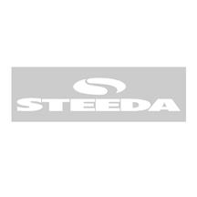 Steeda Decal 1/2"x6" White DECALB