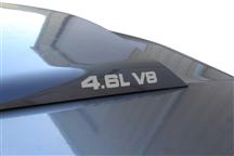 Mustang 4.6L V8 Hood Scoop Decals Silver (Pair) (99-04)