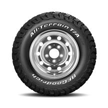 SVE Bronco Factory Style Spare 10-Hole Wheel & 32" BFG T/A Tire - 15x7.5" - Polished (92-96)