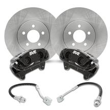 SVE Mustang 13" Cobra Style Front Brake Kit w/ Stock Rotors  - Black (94-04)