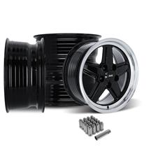 SVE Mustang 5 Lug S89 Wheel Kit - 17x8/9  - Black (79-93)