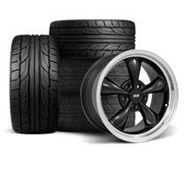 SVE Mustang Bullitt Wheel & Nitto Tire Kit  - 17x9/10.5  - Black   (94-04)