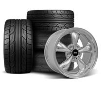 SVE Mustang Bullitt Wheel & Tire Kit - Drag Radial  - 17x9/10  - Chrome (94-04) Nitto NT555 G2 / NT555R2