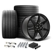 SVE Mustang CFX Forged Wheel & Michelin Sport 4S Tire Kit  - 20x11/11.5 - Gloss Black (20-22) GT500