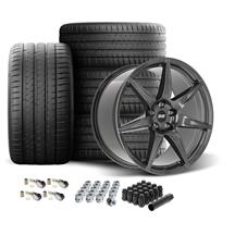 SVE Mustang CFX Forged Wheel & Michelin Sport 4S Tire Kit  - 20x11/11.5 - Gloss Graphite (20-22) GT500