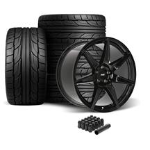 SVE Mustang CFX Wheel & Nitto Tire Kit 20x10/11  - Gloss Black (05-14)