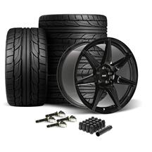 SVE Mustang CFX Wheel & Nitto Tire Kit - 20x10/11  - Gloss Black (24-26)