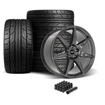 SVE Mustang CFX Wheel & Nitto Tire Kit 20x10/11  - Gloss Graphite (05-14)